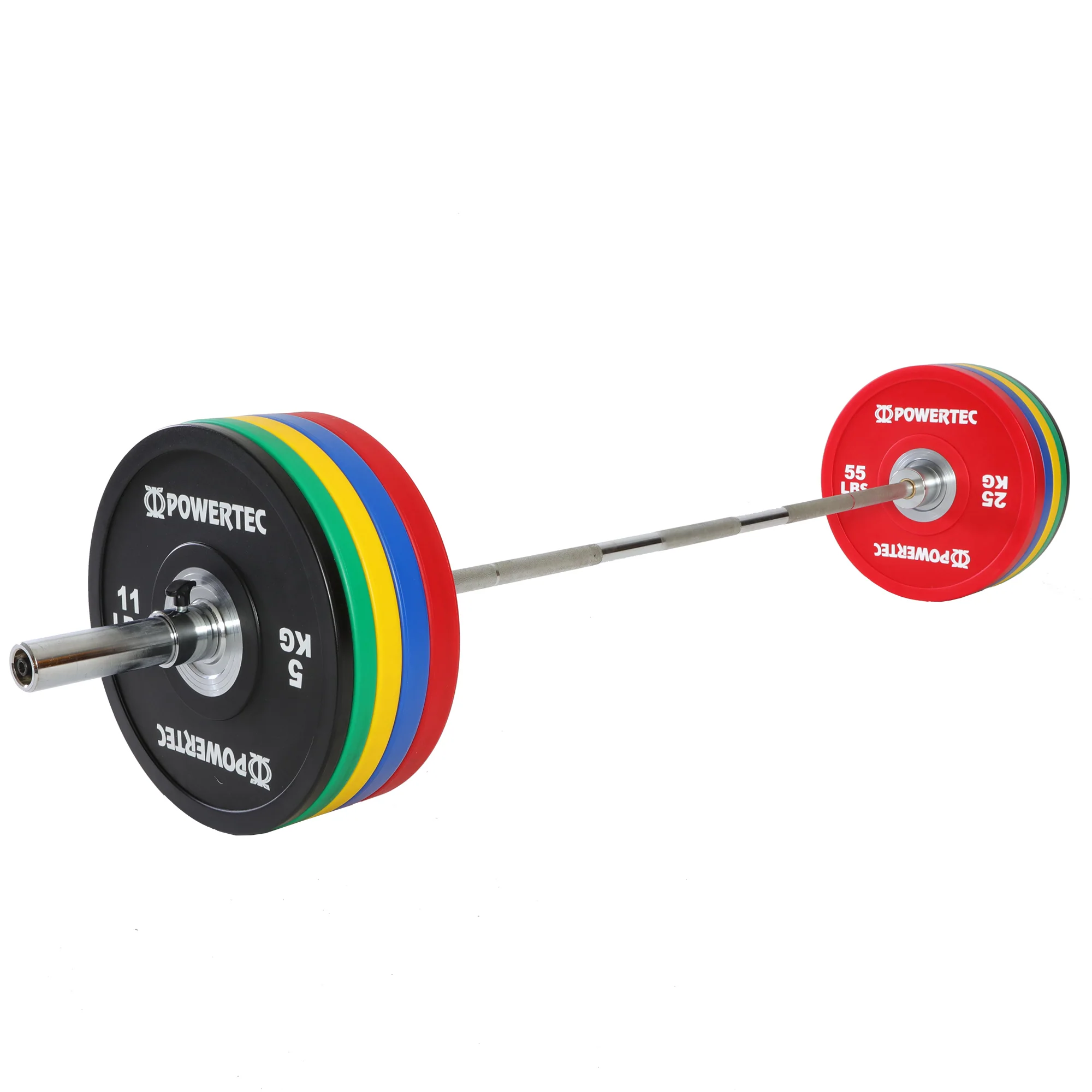 Anniversary Bumper Plates 375 lbs. Set w/ Olympic Bar - Image 3